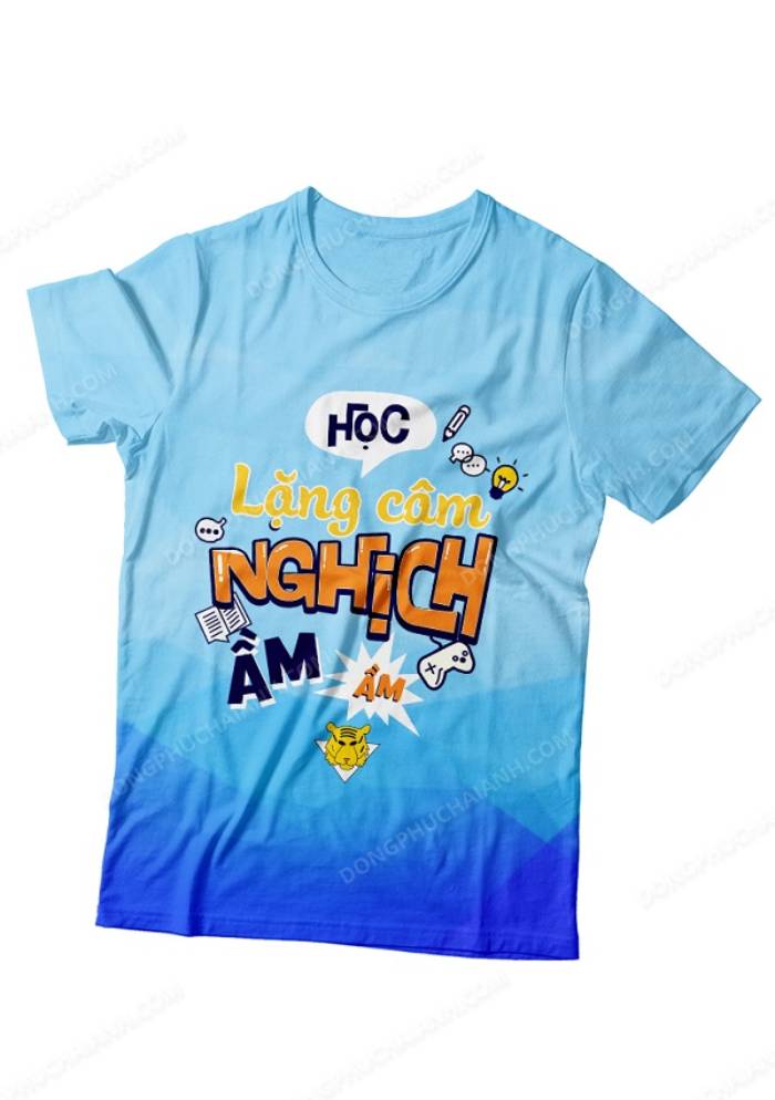 Áo lớp in 3D tạo hiệu ứng trời xanh