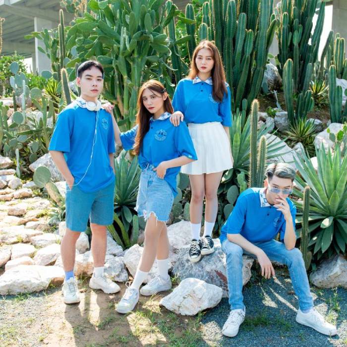 Áo đồng phục lớp dáng Polo cổ bẻ star