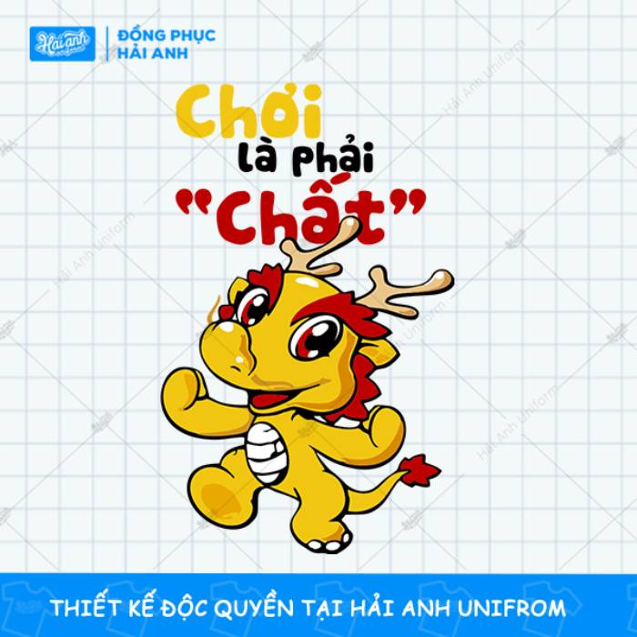 Đồng phục Hải Anh chuyên thiết kế hình in con rồng cực "chất"