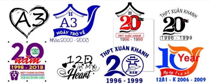 Các mẫu logo in áo lớp dành cho sinh viên, học sinh trở vê trường