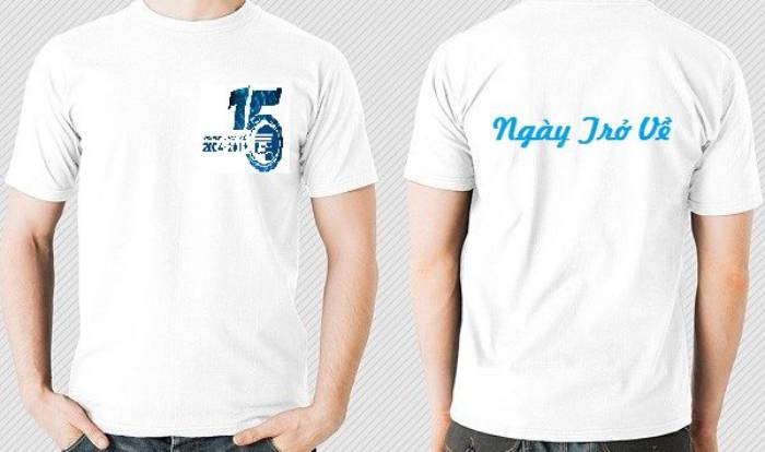 Logo áo lớp kỉ niệm 15 năm dành cho cựu học sinh