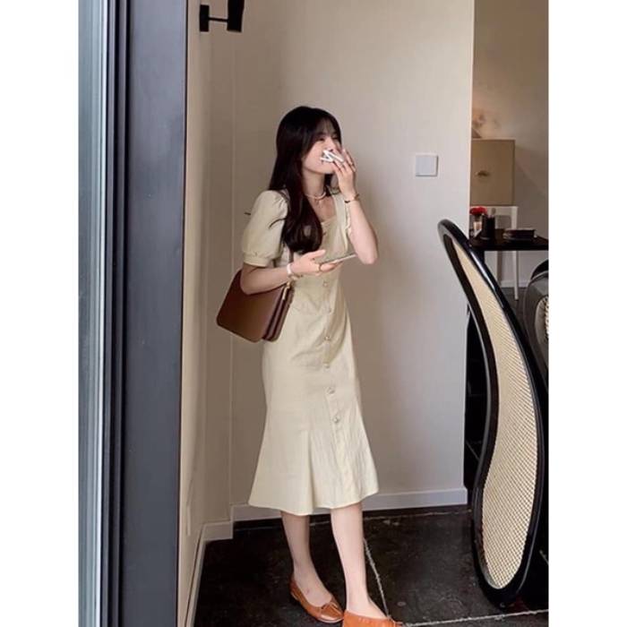 Váy đầm đuôi cá dịu dàng, trang nhã