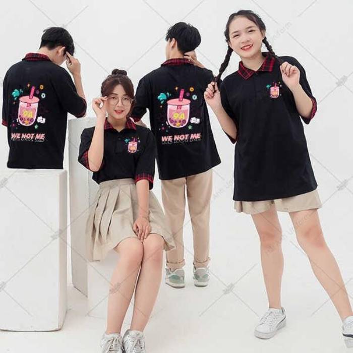 Mix áo lớp với quần kaki cá tính