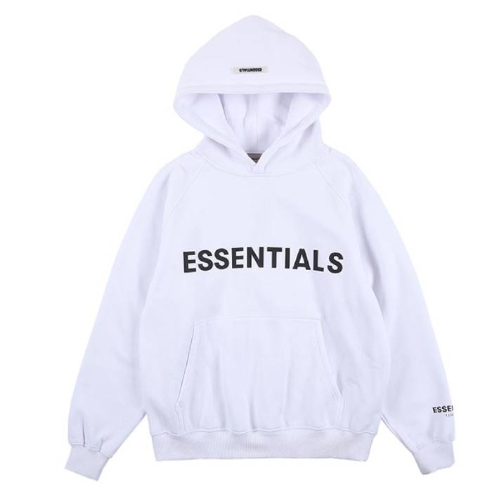Mẫu hoodie Essentials trắng đơn giản