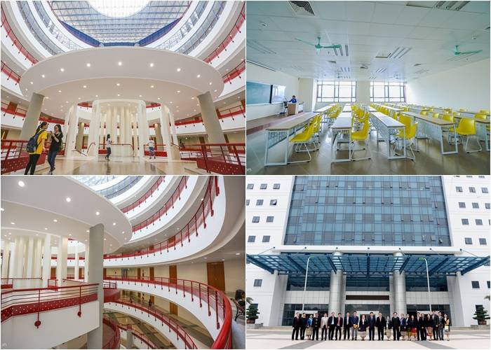 Trường đại học Kinh tế quốc dân nổi tiếng với cơ sở vật chất hiện đại