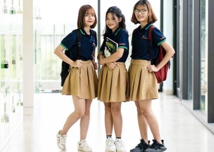 Trang phục áo học sinh THPT với màu sắc trẻ trung, năng động