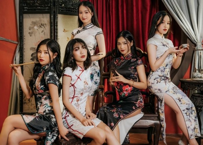 Mẫu trang phục sườn xám Hongkong được thiết kế độc đáo