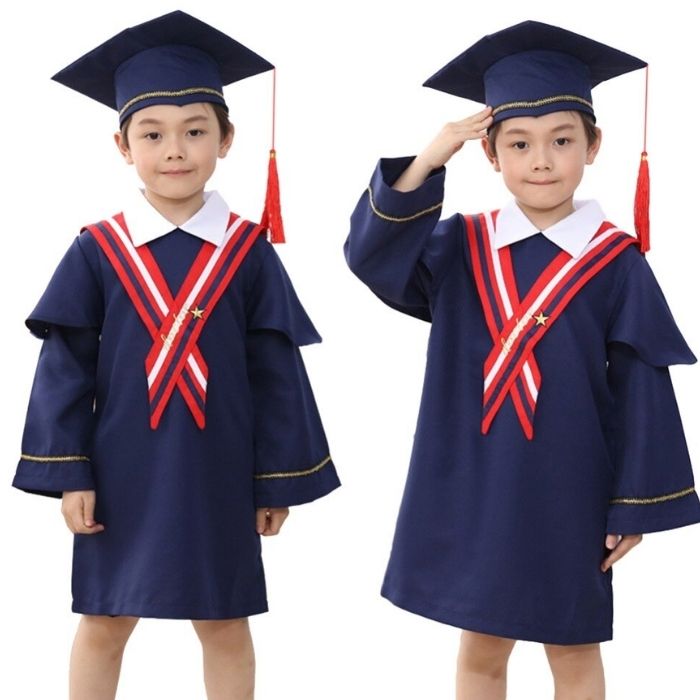Trang phục tốt nghiệp học sinh cấp 1 thiết kế kiểu dáng hiện đại