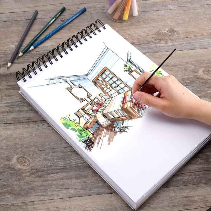 Phác thảo hình in ra giấy là bước quan trọng trong thiết kế