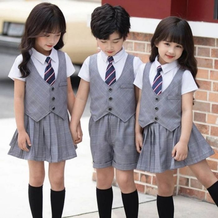 Mẫu đồng phục học sinh cấp 1 được thiết kế theo phong cách Châu Âu