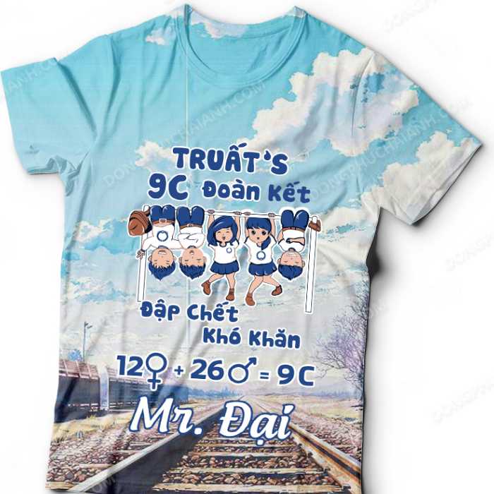 Mẫu áo 3D nam hình chibi dễ thương