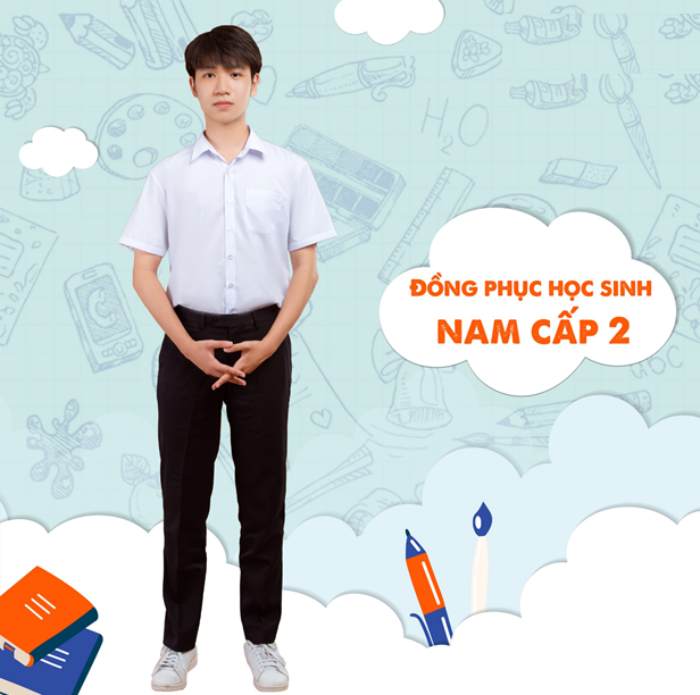 Trang phục nam sinh các trường Trung học cơ sở