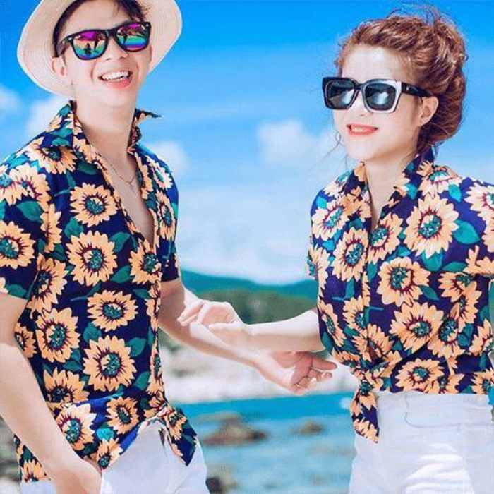Thiết kế áo sơ mi với hình ảnh hoạ tiết nổi bật
