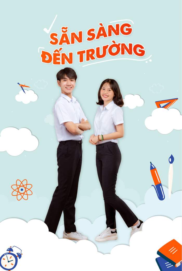 Mẫu áo sơ mi trắng đồng phục học sinh trung học