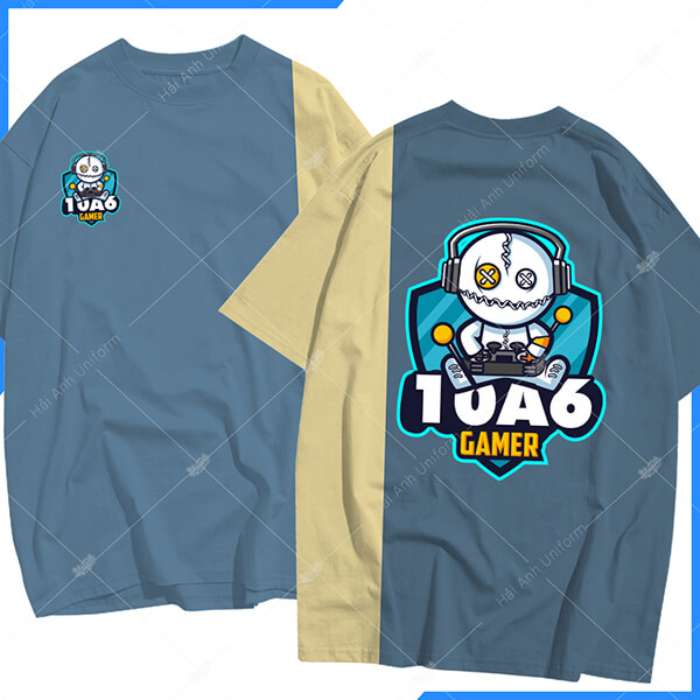 Đồng phục lớp 10A6 Gamer thiết kế gam màu vàng xanh
