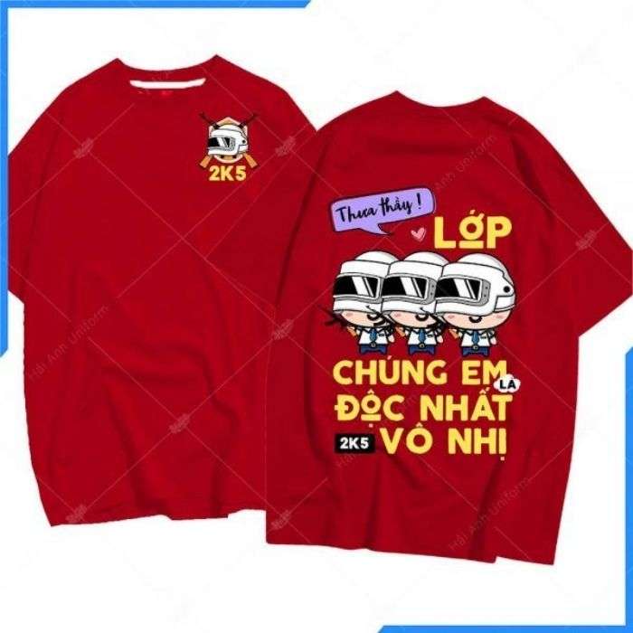 Bố cục hình in trên áo hợp lý thu hút ánh nhìn từ mọi người
