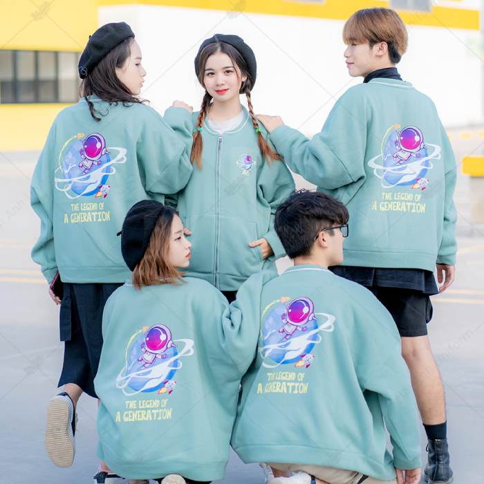 Thiết kế áo khoác bomber màu xanh ngọc