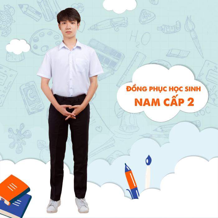 Quần áo dành cho học sinh nam cấp 2