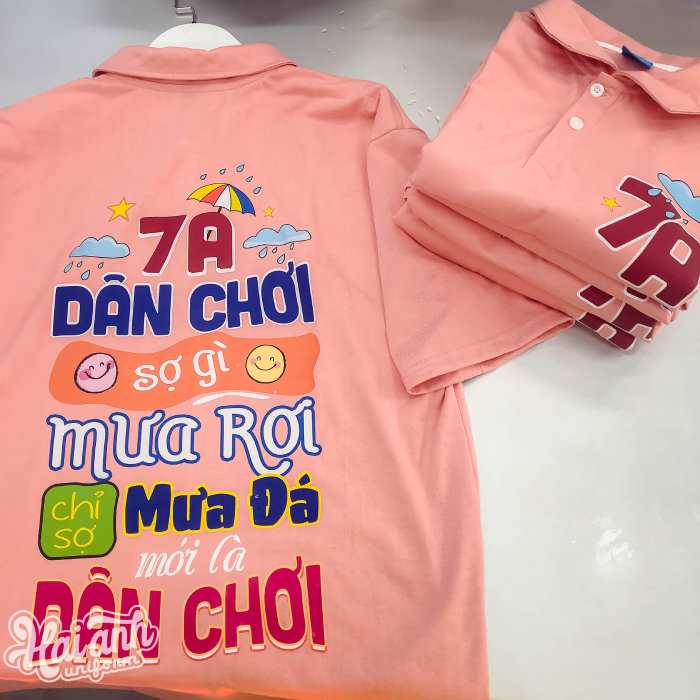 Mẫu đồng phục sử dụng phương pháp in chuyển nhiệt