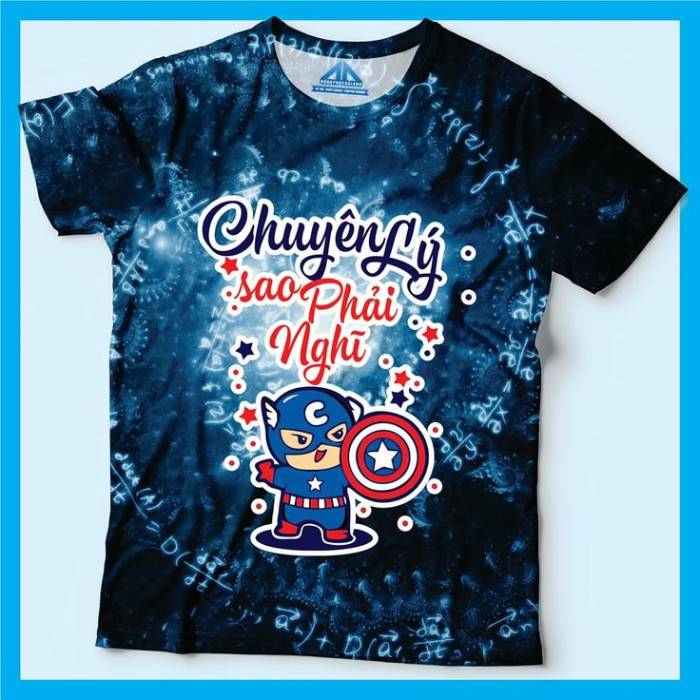 Slogan in trên áo của lớp chuyên môn Lý