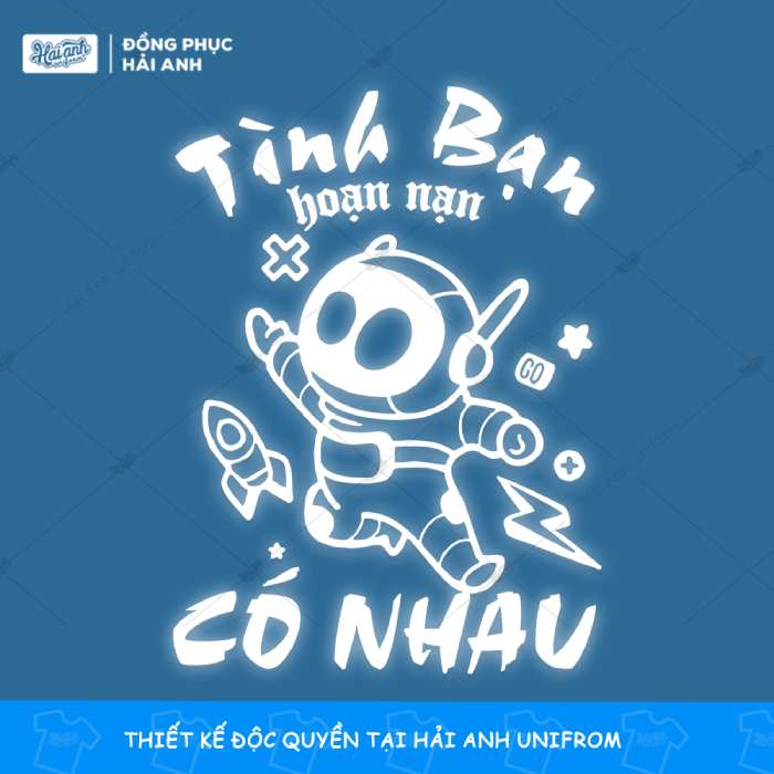 Mẫu logo áo lớp ngầu hình siêu nhân