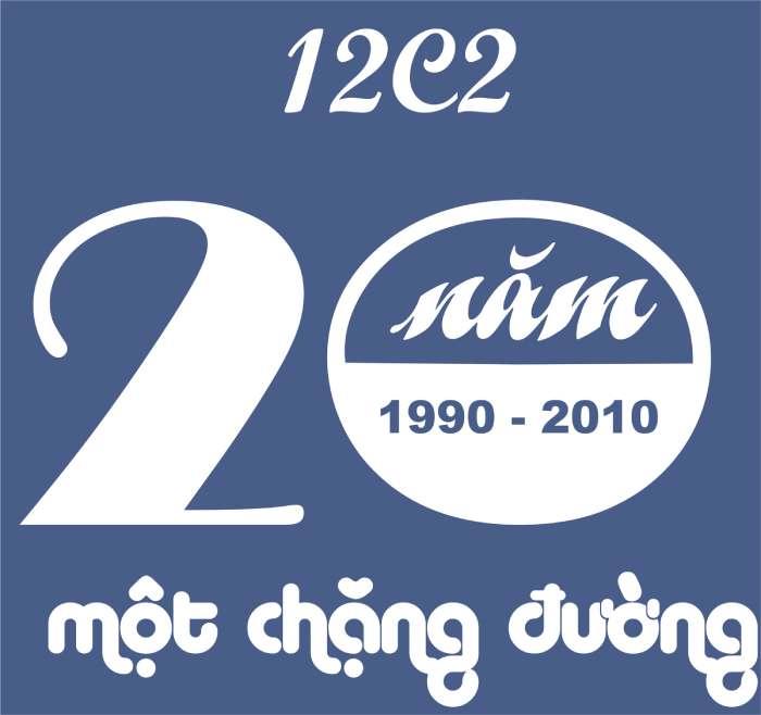 Slogan in dòng chữ 20 năm một chặng đường