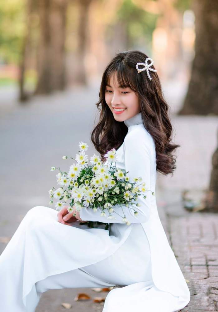 Mẫu áo dài ngày khai giảng đẹp