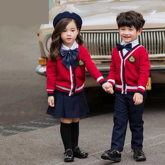 Mẫu áo cardigan dành cho học sinh cấp 1