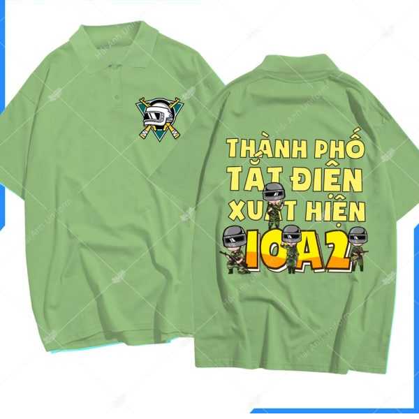 Màu xanh lá mạ đặc biệt trên đồng phục áo lớp