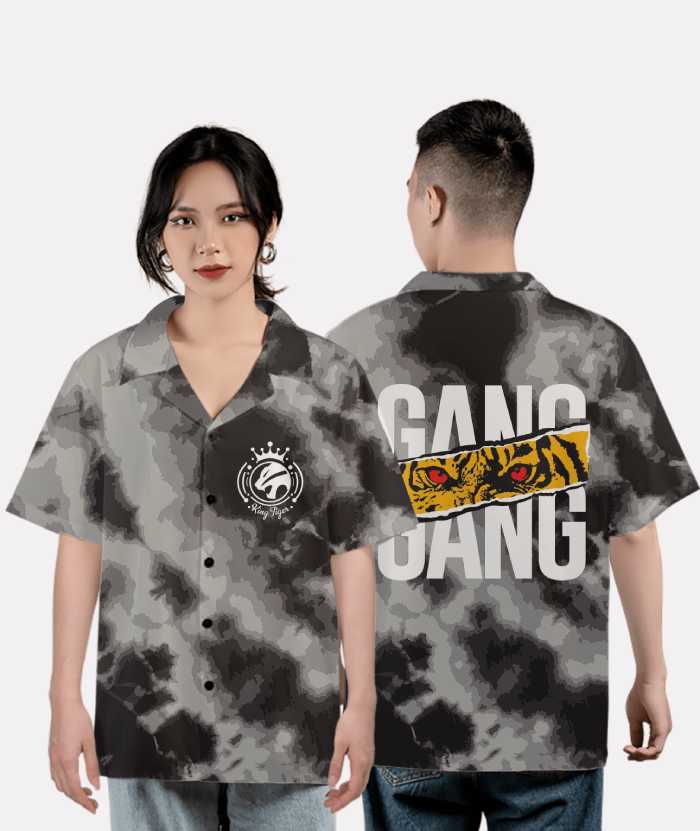Kiểu dáng áo sơ mi galaxy logo phản quang