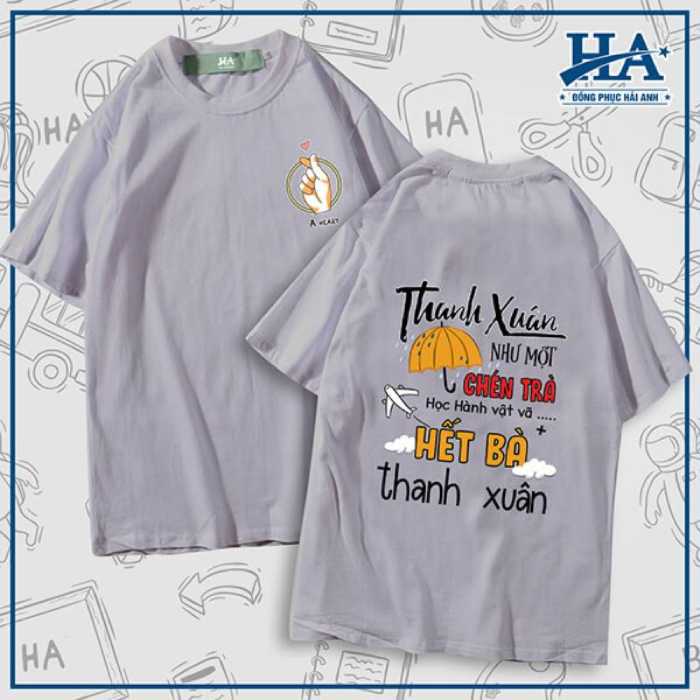 Thiết kế áo đồng phục cổ tròn năng động
