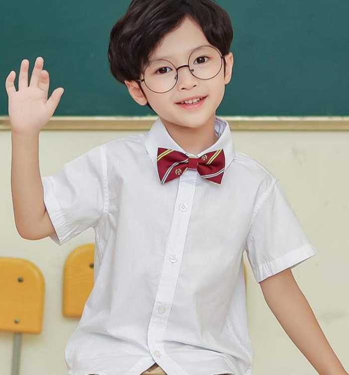 Mẫu áo sơ mi trắng đồng phục học sinh tiểu học