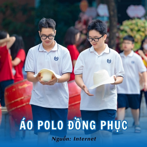 Áo đồng phục polo Lương Thế Vinh trẻ trung, năng động