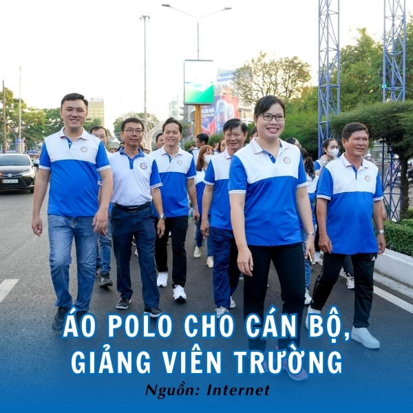 Áo polo cho cán bộ giảng viên trường trẻ trung, thanh lịch 