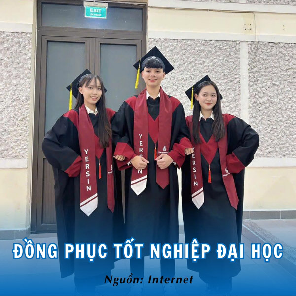 Đồng phục tốt nghiệp Đại học Yersin Đà Lạt trang trọng