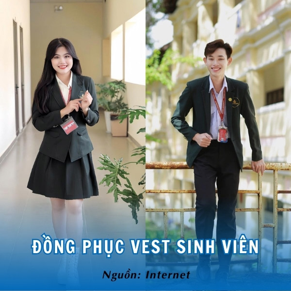 Đồng phục vest sinh viên thanh lịch, cuốn hút