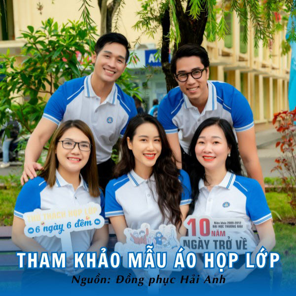 Mẫu áo họp lớp Hải Anh hài hòa, bắt mắt 