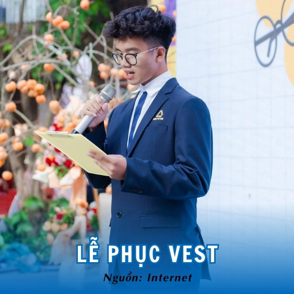 Lễ phục vest của Trường Lương Thế Vinh sang trọng và lịch sự