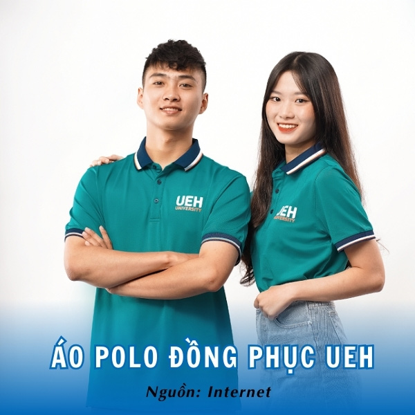 Áo đồng phục polo Đại học Kinh Tế mang phong cách hiện đại và trẻ trung