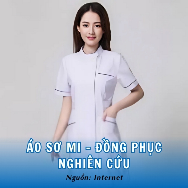Áo sơ mi - đồng phục nghiên cứu NLU thanh lịch, chỉn chu 
