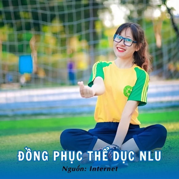 Đồng phục thể dục NLU bắt mắt, ấn tượng
