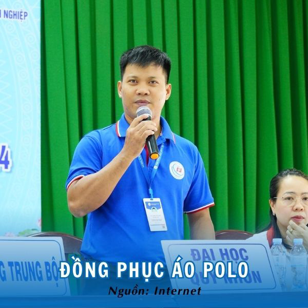 Áo polo đồng phục trường Đại học Quy Nhơn thanh lịch, trẻ trung 