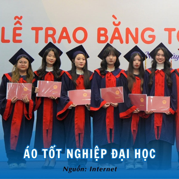 Áo tốt nghiệp Đại học Phương Đông trang nghiêm, uy nghi 