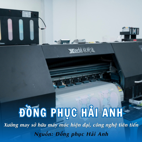 Đồng phục Hải Anh - Xưởng may sở hữu máy móc hiện đại, công nghệ tiên tiến 