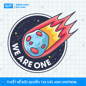 Mẫu Hình In Vũ Trụ - Phi Hành Gia Quả Cầu Lửa We Are One