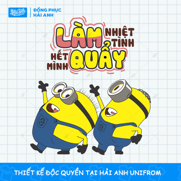 Mẫu Hình In Đáng Yêu Kẻ Cắp Mặt Trăng Làm Hết Mình Quẩy Nhiệt Tình
