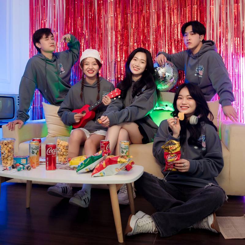 Mẫu Áo Lớp Hoodie Yolo Màu Xám 12A4