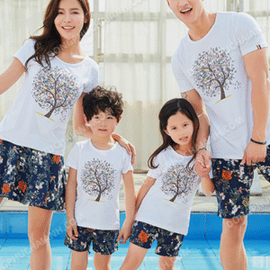 Áo gia đình LOVE Family 4 người hình cây