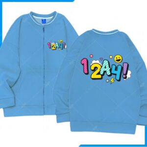 Áo Khoác Nỉ Bomber Màu Xanh Biển 12A4 Cá Tính