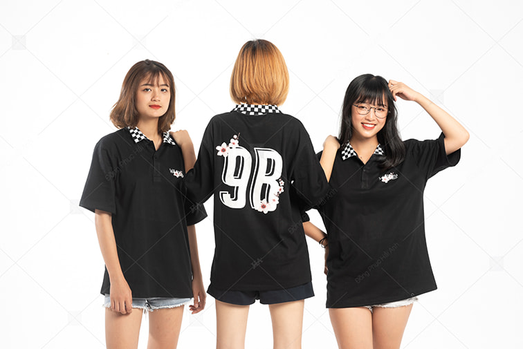 Mẫu Áo Lớp Caro Màu Đen 9B - Ảnh 2